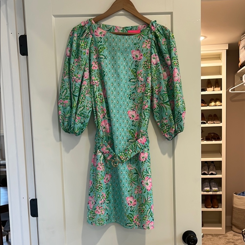Lilly Pulitzer Barbara Dress with 3/4 Bishop Sleeves